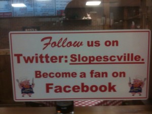 Slopes Carterville Sign about Twitter